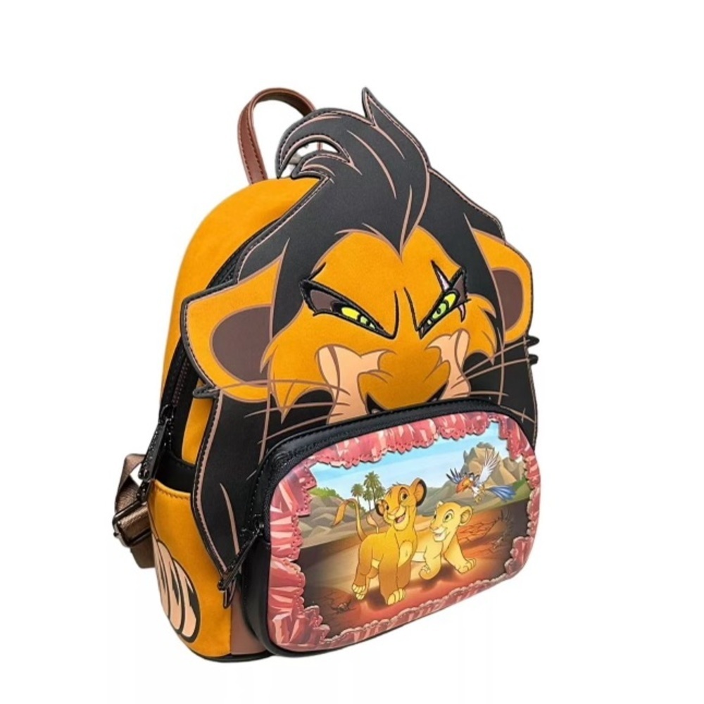Loungefly Disney Lion King Scar Villains Scene Mini Backpack Simba Nala Zazu NWT - Picture 5 of 14